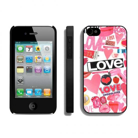 Valentine Fashion Love iPhone 4 4S Cases BTJ - Click Image to Close